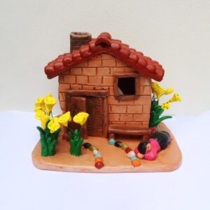 Casa con flores