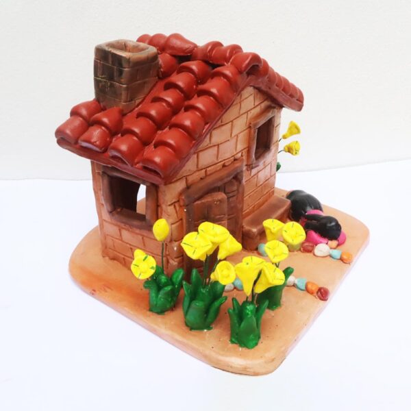 Casa con flores